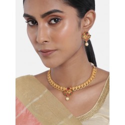 индийский комплект украшений - ожерелье и пара серег