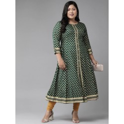 индийское платье анаркали зеленое