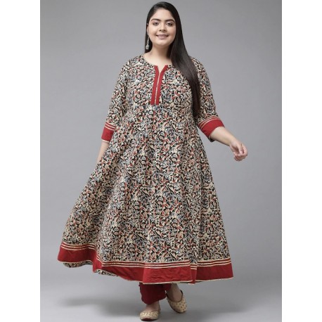 индийское платье анаркали хлопок 2XL