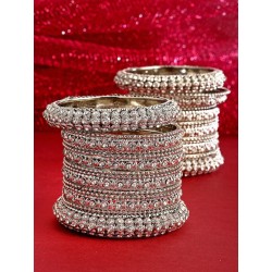 индийские браслеты со стразами серебро
