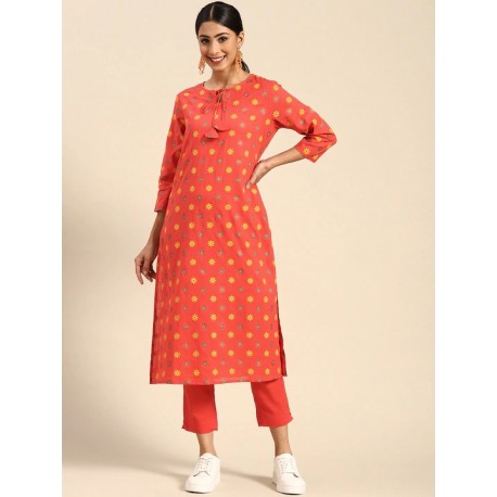 индийский женский костюм оранжевый XL