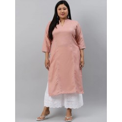 индийская туника розовая хлопок 3XL