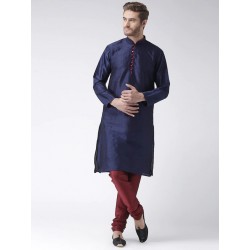 индийский костюм синий с бордовым М/ XL