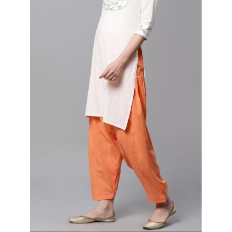 индийские брюки сальвары кораллового цвета one size