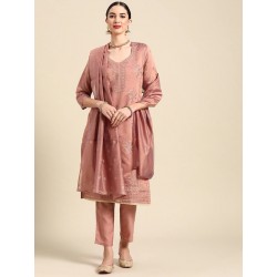 индийский костюм розовый с вышивкой S