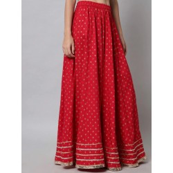 длинная индийская юбка ярко розовая с принтом