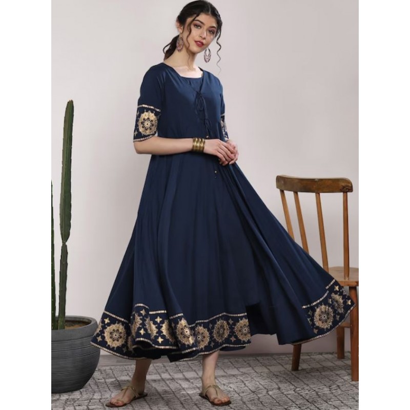 индийское платье с накидкой синего цвета с золотом купить доставка