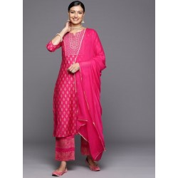 индийский праздничный костюм ярко розовый Xs