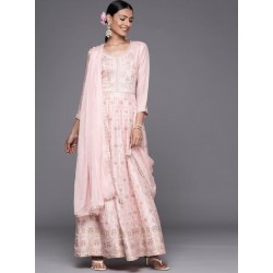 индийский праздничный костюм светло розовый с вышивкой S/ M