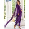 индийский костюм фиолетовый с вышивкой 2XL