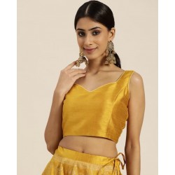 индийская блузка под сари золотистая M/ L