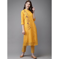 индийский желтый костюм женский L. XL