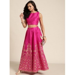 индийская блузка чоли под сари розовая XS/S