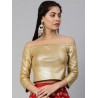 индийская блузка чоли под сари золотая XS/ S