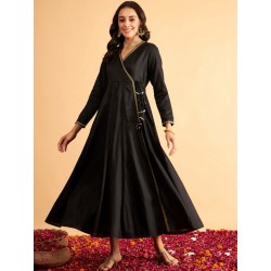 индийское черное платье ангарка