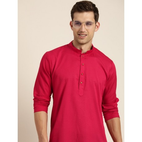 индийская мужская курта красная жаккард