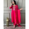 индийский женский праздничный костюм розовый M / XL