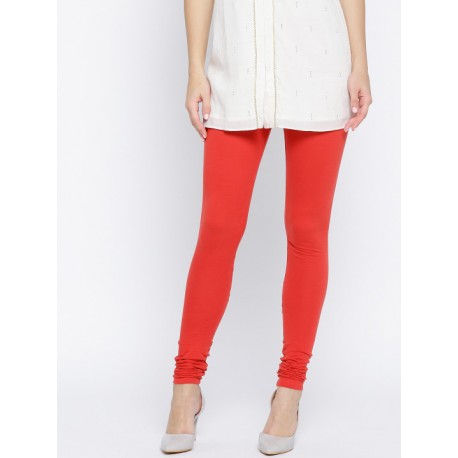 индийские легинсы чуридары красные