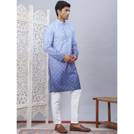 индийский мужской костюм синий градиент