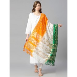 индийская дупатта в цветах индийского флага