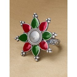 индийское кольцо с эмалью