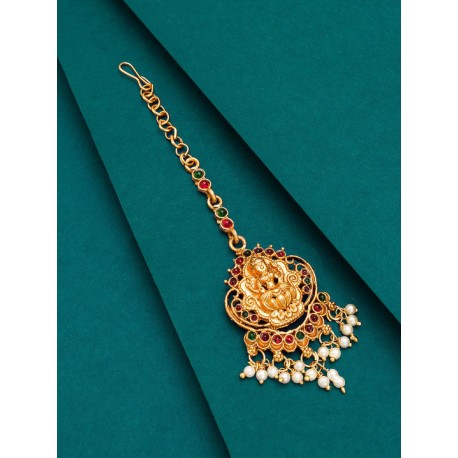 индийская тика украшение на пробор лакшми