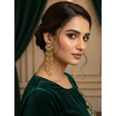 индийские серьги длинные