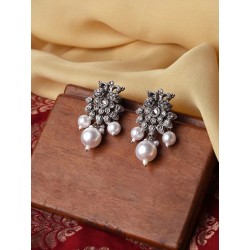 индийские серьги павлины серебряные