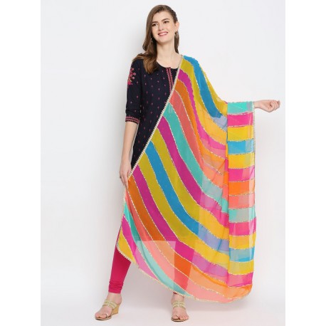 разноцветная яркая дупатта
