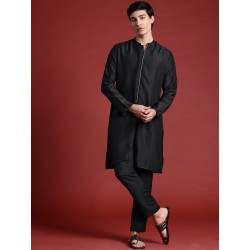 индийская мужская курта черная