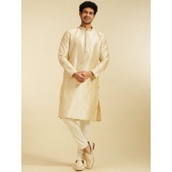 индийская мужская курта бежевая