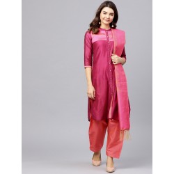 индийский костюм сальвар камиз розовый М размер