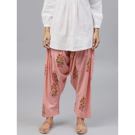 индийские штаны сальвары с цветами one size