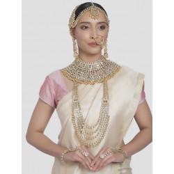свадебный индийский комплект украшений большой